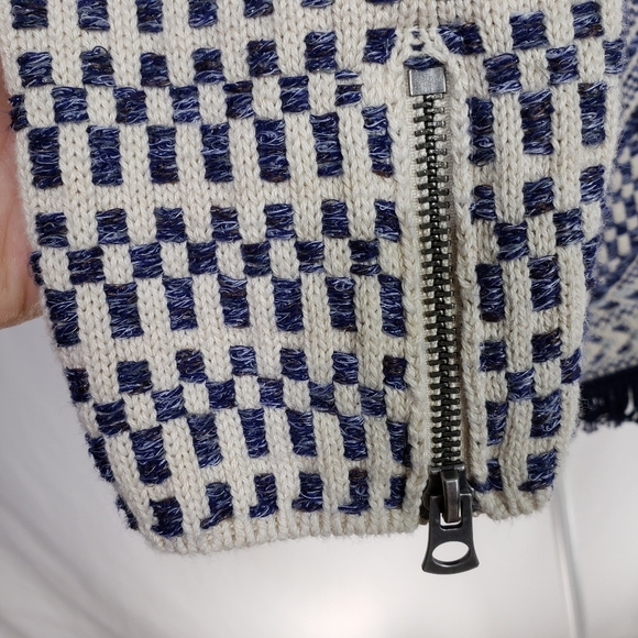 Lucky Brand Woven Open Cardigan with Fringe Hem - Picture 5 of 7